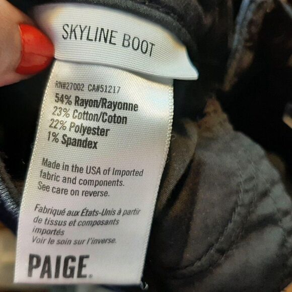 PAIGE Skyline Boot Jeans in Valor sz 25 - Picture 5 of 6